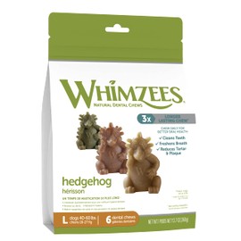 Whimzees Large Hedgehog Dog Treats, 6 Treats