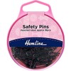 Safety Pins Black Assorted Sizes