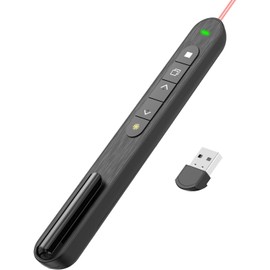 Presentation Clicker Wireless Presenter for Presentations Remote RF 2.4GHz Classroom Must Haves Powerpoint Clicker for Mac Windows Linux Computer Laptop Google Slide PPT
