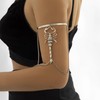 HLZMZQF Scorpion Arm Bracelet Upper Arm Cuff With Finger Ring