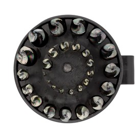 Spectral 29 Piece Step Point HSS Drill Bit Set, 1/16"- 1/2", Round Case, 135° Split Point Tip, M2 Steel, 3-Flat Shank, Multi-Color Finish