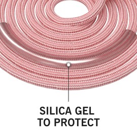 FITMYFAVO Jump Rope Cotton Adjustable Skipping Weighted jumprope for Women，Adult and Children Athletic Fitness Exercise Jumping Rope (Red)