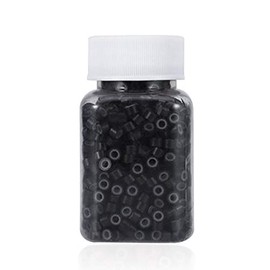 Silicone Lined Micro Ring Links (Black #1)