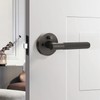 Litlheim Privacy Knurled Grey Door Handle - Durable, Stylish Interior