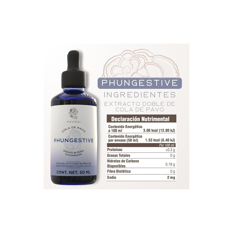 PHI FUNGI | Phungestive | Extracto de Cola de Pavo