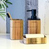 Lunavita Bathroom Accessories Set 3 Piece Bath Ensemble Includes Soap