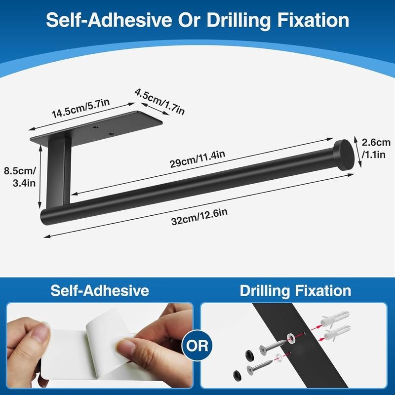 Paper Towel Holder Under Cabinet - Stainless Steel Paper Towel