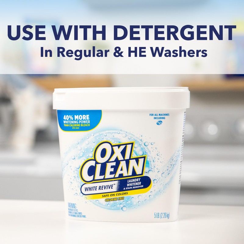 OxiClean White Revive Laundry Whitener and Stain Remover Powder, Alternative