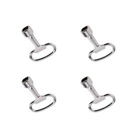 Square Key 4 Pieces Square Key Valve 8 mm Square Key Tap Switch Stainless Steel Cabinet Key Bleed Key Heater Bleed Key for Gas Water Meter Box Silver