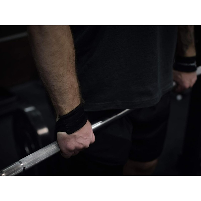 Weight Lifting Wrist Strap, Double Layer Leather Wrist Strap for