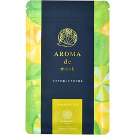  Aroma de Masks Mask Stickers (30 Pieces), Aroma Masks (Bergamot) for Bad Breath Care and Comfort, Synthetic Fragrance Free
