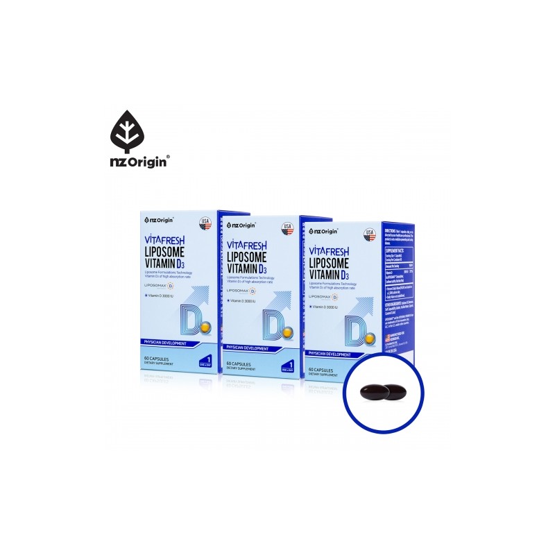 NZ Origin VitaFresh Liposome Vitamin D3 (60 Capsules) / 엔젯오리진
