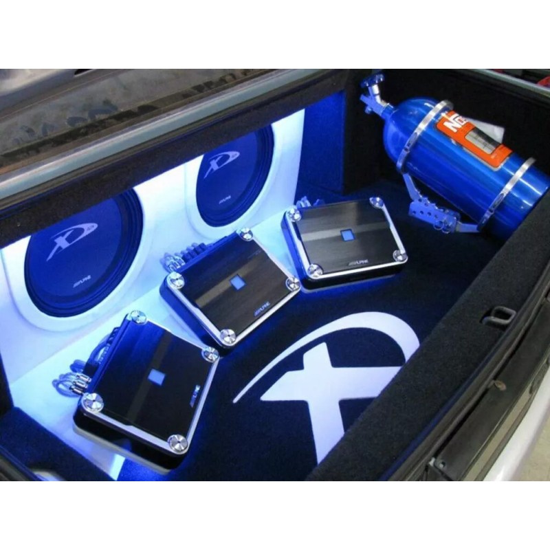 Bullz Audio 4000 WATTS BLUE 1/0 GAUGE AWG AMPLIFIER WIRING
