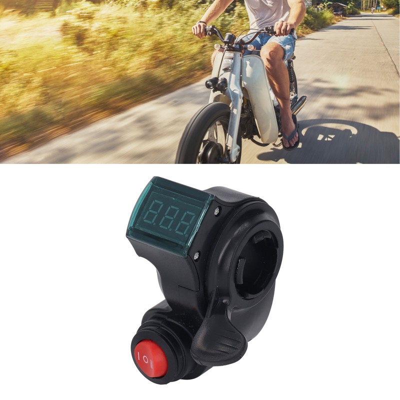 Electric Bike Thumb Throttle 3 Speed Digital Voltage Display Bicycle