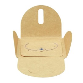 Caja Para Joyeria (Pulsera). 8x8x0.5 cm. 50 Piezas (kraft)