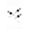 Set of 3 Durable Metal Wine Stoppers—Leak-Proof Design for Airtight