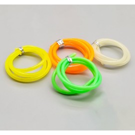 KTGCOZS Pack of 4 1m Fishing Sleeves Rig Protection Tube Soft Silicone Luminous Tubes Fishing Hook Line Accessories