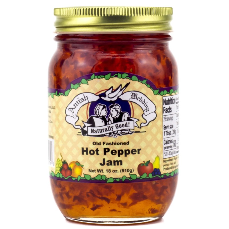 Amish Wedding All Natural Old Fashioned Hot Pepper Jam 18
