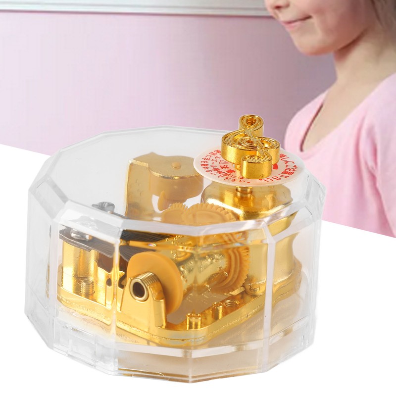 Acrylic Music Box Exquisite Beautiful DIY Clear Musical Box for