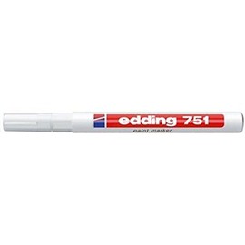 edding 751 PAINT MARKER PEN BULLET TIP - WHITE (PACK OF 3)