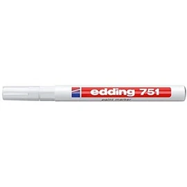 edding 751 PAINT MARKER PEN BULLET TIP - WHITE (PACK OF 3)