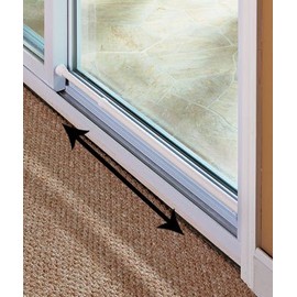 Sliding Glass Door Security Bar White Color - Feel Safe at Home with These Adjustable Home Security Bar 1-1/2" Dia. X 20-1/4" to 41"