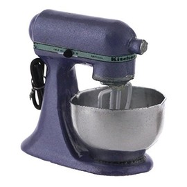 MyTinyWorld Metallic Purple Dolls House Miniature Old Style Batter/Dough Mixer