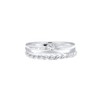 Elli 0604781917 Women's Stacking Ring Twisted Solitaire Band 925 Silver
