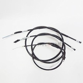 PHOENIX APE Axle Clutch Brake Genuine Length Wire Set of 3 Black Stainless Steel Mesh Cable Drum Throttle 50 100 Black Motorcycle T03