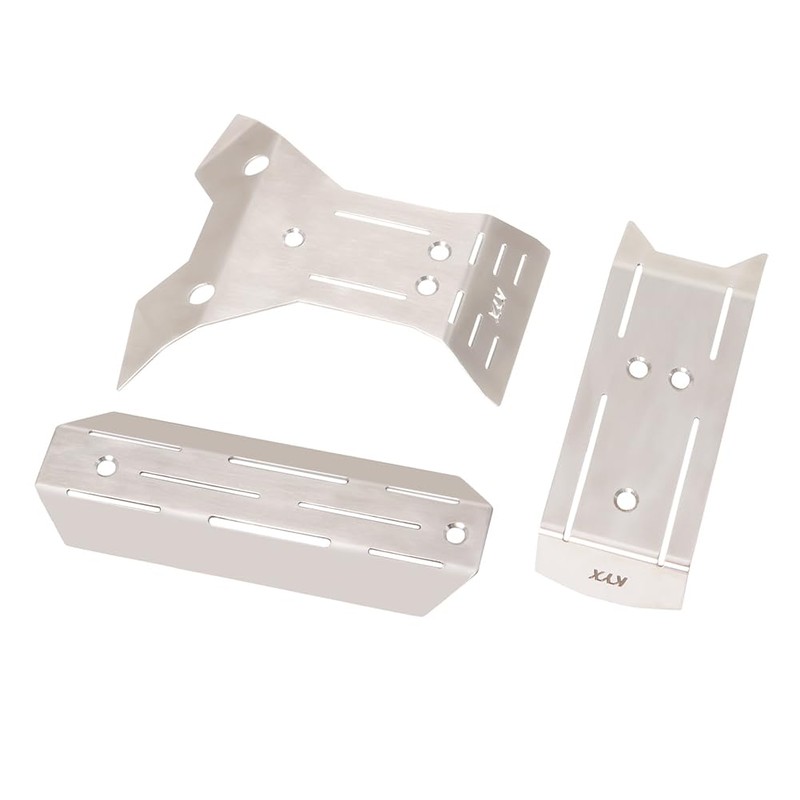 XinGeeek Stainless Steel Chassis Armor Set Front & Rear Skid