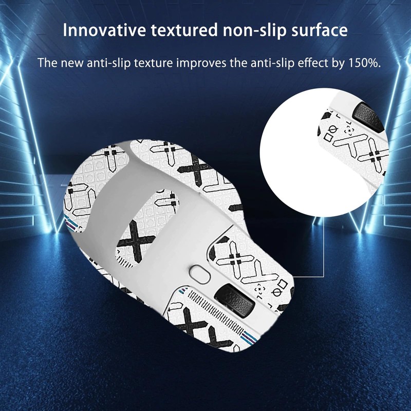 NOUKAJU Mouse Grip Tape Full Coverage for Keychron M6, Mouse