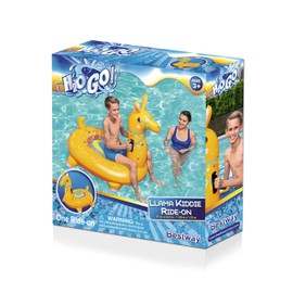 Bestway H2OGO! Llama Kiddie Ride-On Inflatable Pool Float (53" x 56") | Pool Floatie for Children and Kids | Ideal for Ages +3 and Up