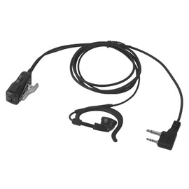 Pdflie 2Pack 1Pair Ear-Clip AVPH4 Wrap Around The Ear VOX PTT Earpiece 2 Pin Walkie Talkie Headset for Midland t71 t71vp3 LXT 600 GXT 1000 GXT1000VP4 LXT500VP3 GXT1000XB GMRS Radio