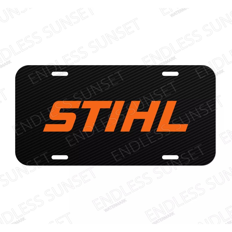 Amel Power Tools Work Equipment Stihl Car License Plate Front