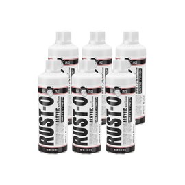 Rust-Oleum Rust-O Acrylic Artist Spray Paint, 11 oz, Matte White Noise, 6 Pack