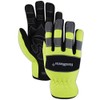 MAGID HandMaster High-Visibility Abrasion-Resistant Mechanics Gloves, 1 Pair, Size 8/Medium