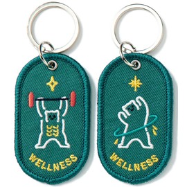 Iroha Publishing 2/8b PAIR KEY RING "FEELING series" Key Chain Together Health Free Size, Health Together