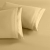 2 Pack Pillow Cases King, Soft Microfiber Pillowcases Gold Pillow