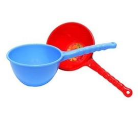 Plastic bucket, bucket, bath, bucket, Darai medium blue 4ea