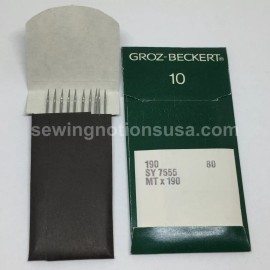 190R, MTX190 Sewing Machine Needles Groz Beckert Size 80/12 Regular Point
