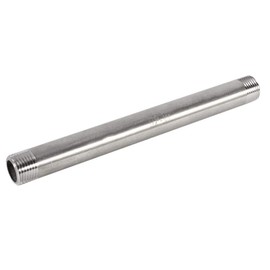 1 Piece 200mm BSP 1/2" 3/4" 3/4" 1 Stainless Steel Hose Connector SS304 Male Thread Industrial Hose Connector for Air Hose, Fuel Hose, Decoration (DN15 x 1/2)