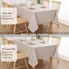 smiry Rectangular Table Cloth Wipe Clean 140x200 cm, Wipeable Water