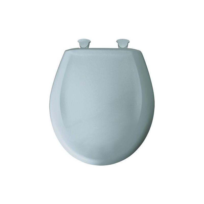 Bemis 200SLOWT 344 Lift-Off Plastic Round Slow-Close Toilet Seat, Heron