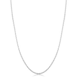 Sterling Silver Round Cable Chain Necklace (1.6 mm, 20 inch)