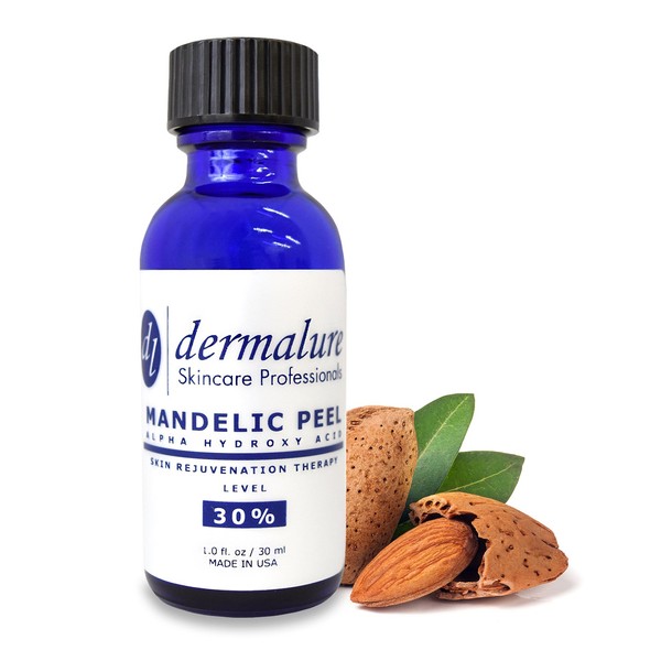 Mandelic Acid 30% AHA Alpha Hydroxy Peel Medical Strength Used For Rosacea, Cystic Acne, Blackheads, Pores, Whiteheads, Hyperpigmentation, Melasma, Age Spots, Sun Spots (2.0 fl. oz / 60 ml)