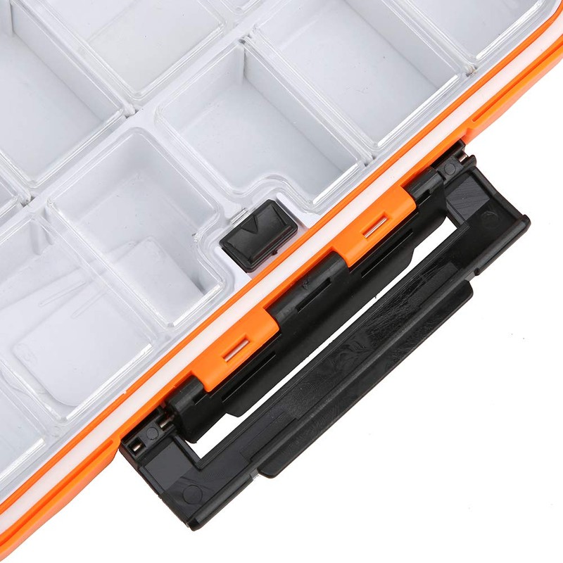 Waterproof Fishing Tackle Box Organizer, Lure Hooks Storage Case Built-in