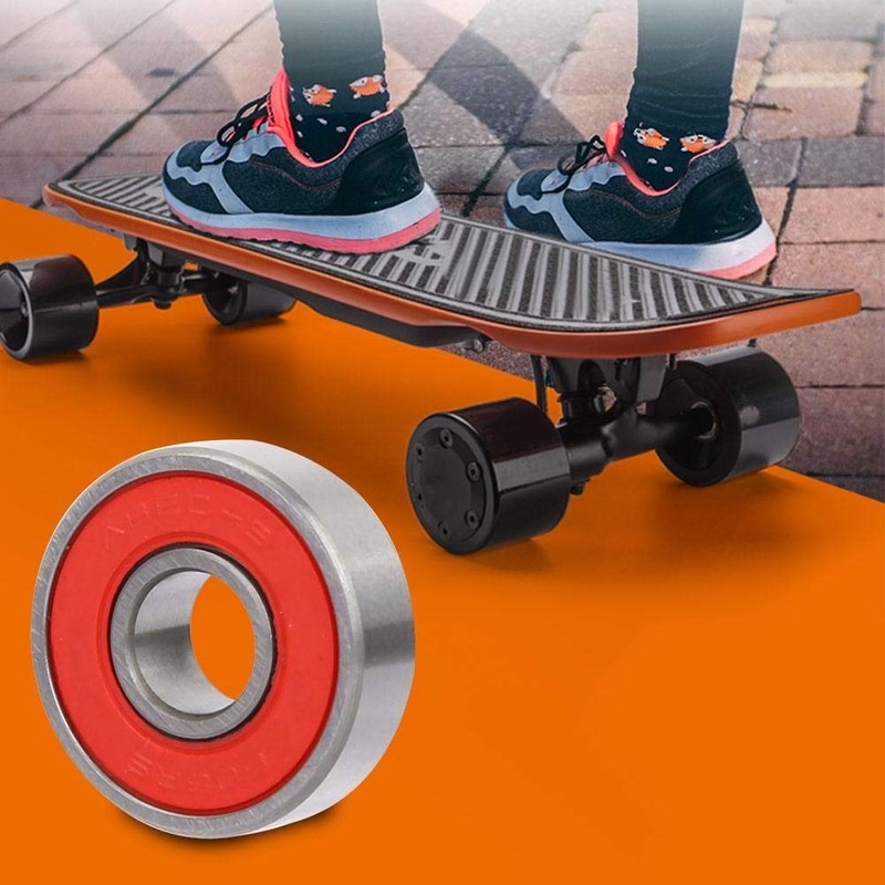 Alomejor Rodamiento de Rodillos de Patines 8 Piezas de Longboard
