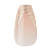 KISS imPRESS Press-On, Fake Nails, Gold Ring, Green, Oval, Short,