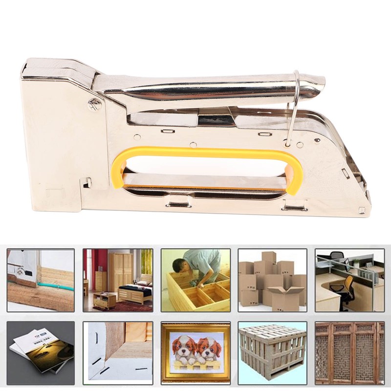 Staple Gun Manual Stapler Nailer Stainless Steel High Capacity for