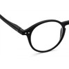 IZIPIZI Unisex Shape D Lesebrille, Black Soft, one Size
